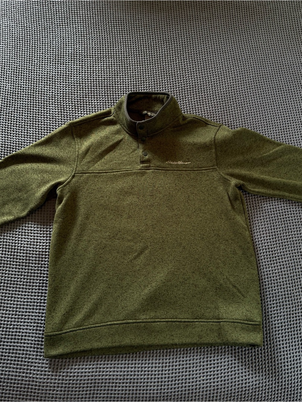 Eddie Bauer Men’s Radiator Snap Mock Fleece Pullover